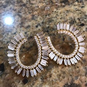 Stella & Dot Baguette Blitz earrings